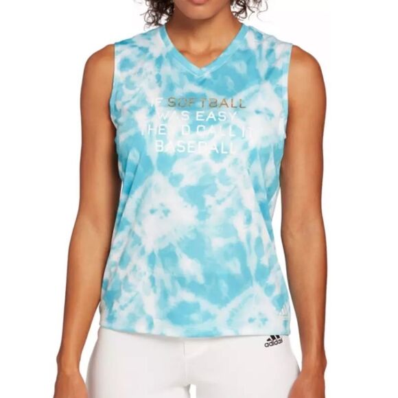 adidas Women's Softball Graphic Tank Top Size M - Picture 1 of 12